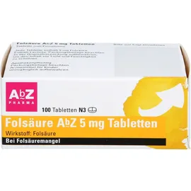 AbZ-Pharma Folsäure AbZ 5 mg Tabletten