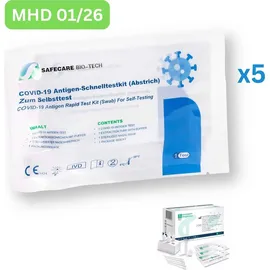 Safecare Covid-19 Laientest Nasal Selbsttest 5 St.