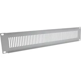 InLine InLine® 19" Blindplatte perforiert, 2HE, RAL 7035 grau