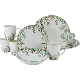 CreaTable CreaTable, Geschirrset, Greenery Leaves (16 Stück)