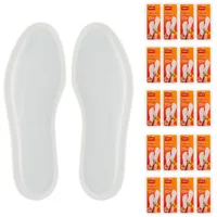 Relaxdays Sohlenwärmer, 20 Paar, Größe L, Wärmeeinlagen für Schuhe,