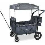 FableKids Bollerwagen Leo X2 Plus, faltbar, 80kg Traglast, 113 x 68 x 130cm (L/B/H), blau