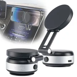 Ultra-Starker Magnetischer Smartphone-Halter mit elektrischem Vakuum-Saugnapf - Super Halt – Sicherer & mobiler Smartphone-Halter für Auto, Küche & Schreibtisch