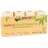 pandoo Bambus Toilettenpapier natur (Karton 96 Rollen)