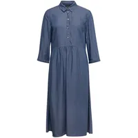 GOLDNER Blusenkleid Hemdblusenkragen Blau 50