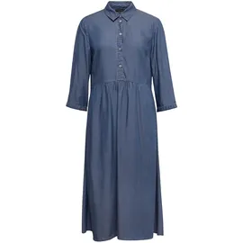 GOLDNER Blusenkleid Hemdblusenkragen Blau 50