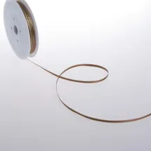 Deko und Band Dekoband Satin Cappuccino 3 mm 50 m