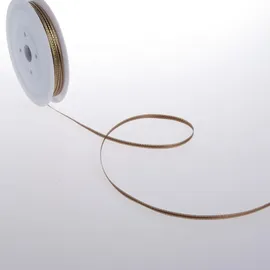 Deko und Band Dekoband Satin Cappuccino 3 mm 50 m