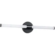 EGLO LED Spiegelleuchte Ramola, Lampe Spiegel Badezimmer, Spiegellampe aus Metall in Schwarz und Kunststoff in Weiß, warmweiß - kaltweiß, IP44, L 60 cm