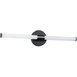 EGLO LED Spiegelleuchte Ramola, Lampe Spiegel Badezimmer, Spiegellampe aus Metall in Schwarz und Kunststoff in Weiß, warmweiß - kaltweiß, IP44, L 60 cm