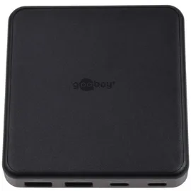 goobay Multiport 4-fach Tischladegerät (65 W) schwarz
