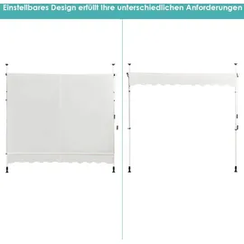 Costway Klemmmarkise 250 cm beige