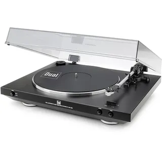 Dual DT 400 USB Vollautomatik Plattenspieler (33/45 U/min, Magnet-Tonabnehmer-System, USB-Anschluss, Entzerrer-Vorverstärker) schwarz