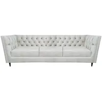 JVmoebel Sofa Leder Sofa Dreisitze Couch Wohnzimmer Polstermöbel Sitz Möbel, Made in Europa weiß