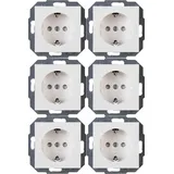 Kopp Schuko-Steckdose Athenis Weiß 6 St.