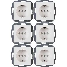 Kopp Schuko-Steckdose Athenis Weiß 6 St.