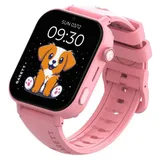 Garett Kids Rel 4G 1,85 Zoll BT Gehäuse Kunststoff Rosa Sportarmband Rosa M