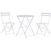 Beliani Balkonset 3-tlg. Violett