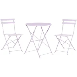 Beliani Balkonset 3-tlg. Violett