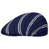 KANGOL Diagonal Stripes Flatcap Schirmmütze Schiebermütze (M (56-57 cm) - dunkelblau) - M