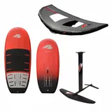 F2 Kiteboard F2 Set Foilboard Glide Cross Team 140L, LTD Allround Foil 2000, Allroun rot