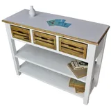 elbmöbel Anrichte Konsole Sideboard weiß braun antik Landhaus Küchentisch NEU MDF Holz