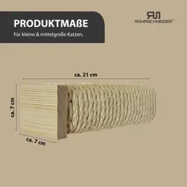 Rohrschneider Katzentreppe 4 Stück Natur/Beige