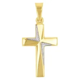 Amor Kreuzanhänger Gelbgold