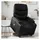 vidaXL Massagesessel mit Aufstehhilfe Kunstleder 89 x 100 x 0 cm Schwarz elektrisch