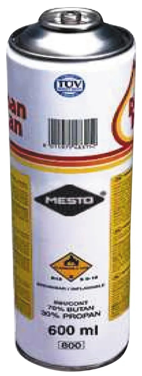 Mesto Druckgasdose 600ml (Propan/Butan), Ersatzgasdose für Thermo-Gärtner