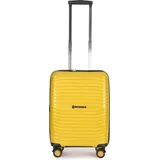 Stratic Bright+ 4 Rollen Kabinentrolley S 56 cm mit Dehnfalte yellow gold