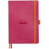 Rhodia Rhodiarama Goalbook A5 mit flexiblem Einband, 120 Blatt, elfenbein 90g, kariert - Himbeer 117772C