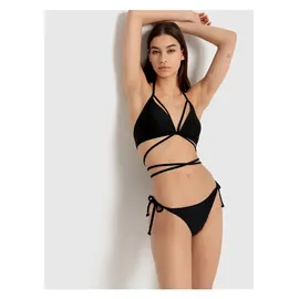 lscn by lascana Triangel-Bikini-Top Damen schwarz Gr.38 Cup C/D