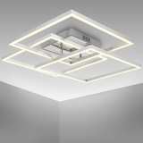 B.K.Licht LED Wand- und Deckenleuchte,chrom-alu,LED/40W
