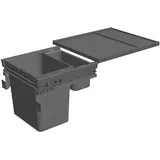 ninka Mülltrennsystem Set eins2fünf 1 Fach 450/NL 400 mm  Grau