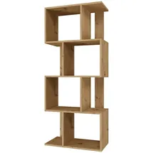 Selsey Fiesta Bücherregal 140 x 59,5 x 30 cm Eiche