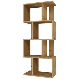 Selsey Fiesta Bücherregal 140 x 59,5 x 30 cm Eiche