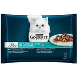 Gourmet Pté für Katzen Perle Plaisir de La Mer, 4 x 85 g