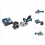 Makita DPJ 180 RT Akku Nutfräse 18 V 100 mm + 2x Akku 5,0 Ah + Ladegerät