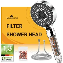 MagicHome Duschkopf mit Schlauch 2M, 5 Modi Hochdruck Duschkopf mit Filter