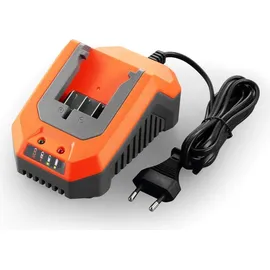 FUXTEC Akku Laubbläser FX-E1LB20 SET 1 mit 2 x Akku 2Ah, 1 x Ladegerät 2,4A Ladestation - Laubgebläse zum Entfernen von Laub für Garten, Gehweg