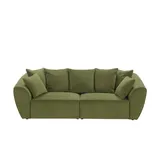 Smart Big Sofa Savita ¦ grün ¦ Maße (cm): B: 250 H: 81 T: 106.0