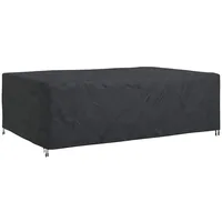 VidaXL Gartenmöbelabdeckung Schwarz 300 x 200 x 90 cm