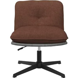vidaXL Bürostuhl Drehbar Stoff Braun