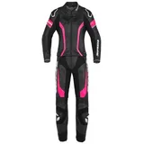 Spidi Laser Touring 2-Teiler Damen Motorrad Lederkombi, schwarz/fuchsia, 44