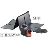 revolt HSG-420 Solarpanel Powerbank Powerstation & Solar-Generator mit faltbarem 100-W-Solarpanel