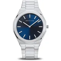BERING 19641-707 Herrenuhr Classic 41mm 3ATM - Silber/Blau