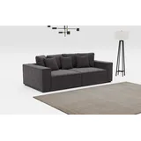INOSIGN Big-Sofa INOSIGN "Surf", schwarz, B:244cm H:83cm T:117cm, 100% POLYESTER (PES), Sofas, Big-Sofa, mit 7 Kissen, gemütlicher Sitzkomfort