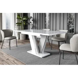 altdecor INEY 120-160 x 90 x 75 cm hochglanz weiß