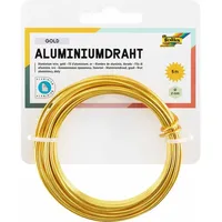 Folia Basteldraht Aluminium 2 mm 5 m gold